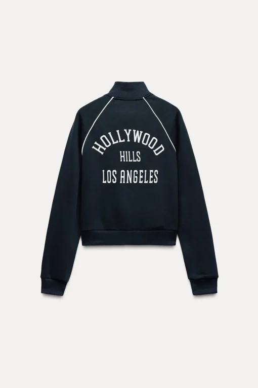 CHAQUETA FELPA TEXTO