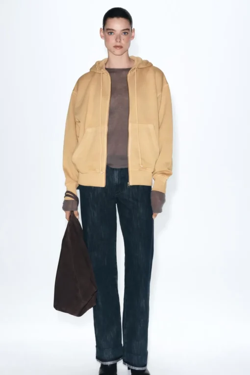 CHAQUETA LAVADA CREMALLERA