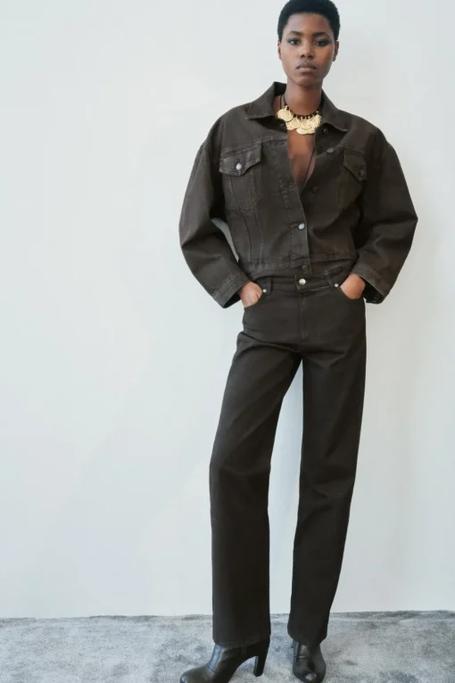 CHAQUETA OVERSIZE ENCERADA ZW COLLECTION
