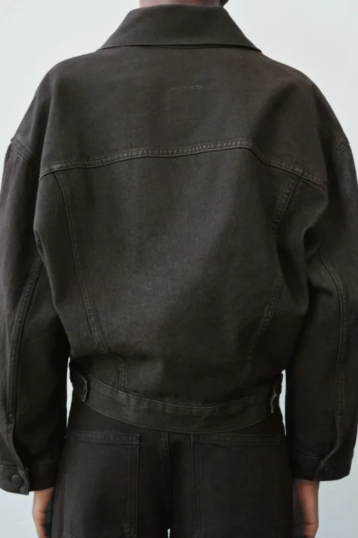 CHAQUETA OVERSIZE ENCERADA ZW COLLECTION