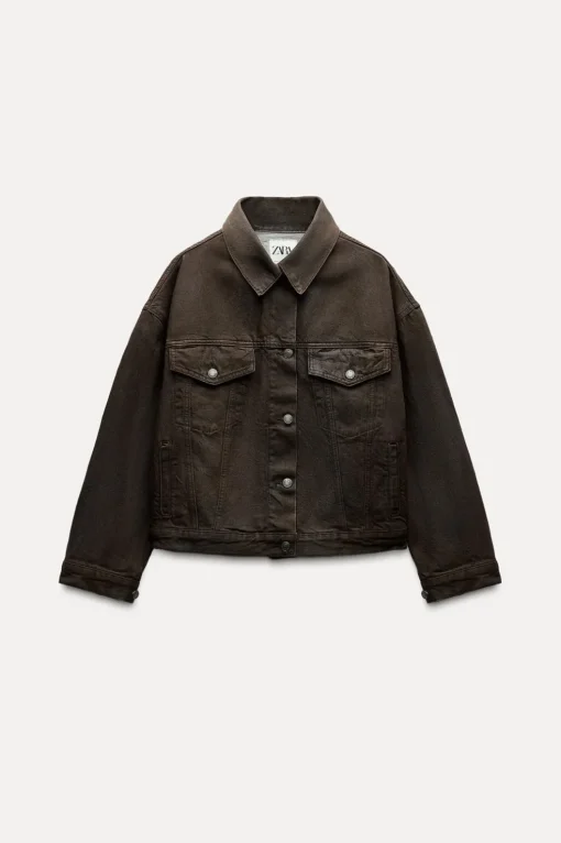 CHAQUETA OVERSIZE ENCERADA ZW COLLECTION