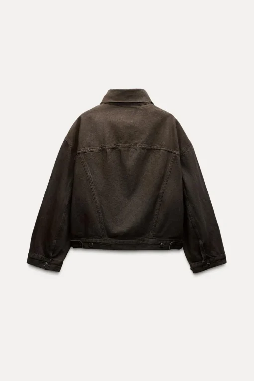 CHAQUETA OVERSIZE ENCERADA ZW COLLECTION