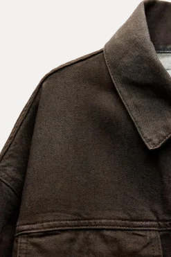 CHAQUETA OVERSIZE ENCERADA ZW COLLECTION