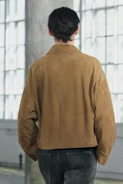CHAQUETA PIEL BORDADA ZW COLLECTION