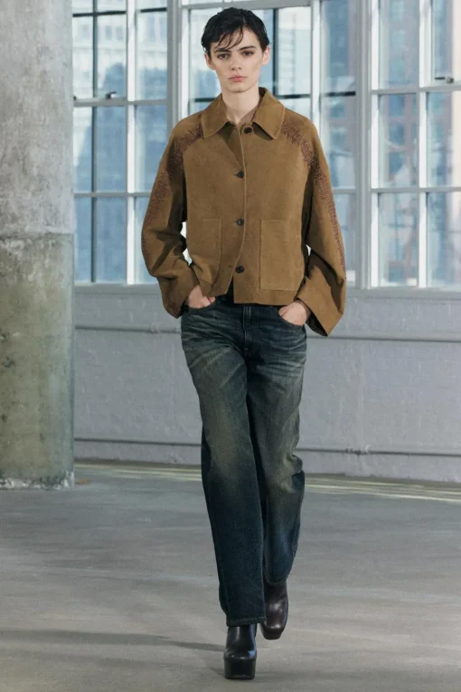 CHAQUETA PIEL BORDADA ZW COLLECTION