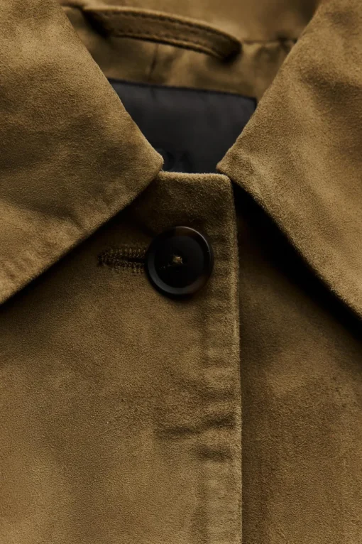 CHAQUETA PIEL BORDADA ZW COLLECTION