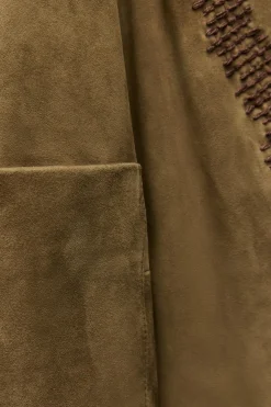 CHAQUETA PIEL BORDADA ZW COLLECTION