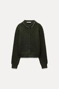 CHAQUETA PUNTO ABALORIOS JOYA