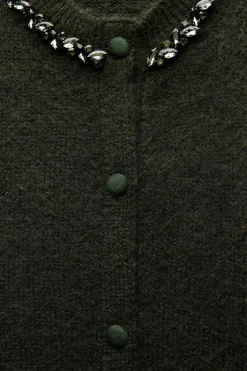 CHAQUETA PUNTO ABALORIOS JOYA