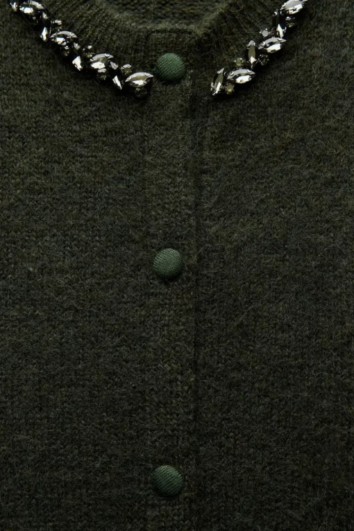 CHAQUETA PUNTO ABALORIOS JOYA