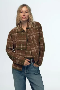 CHAQUETA PUNTO CUADROS
