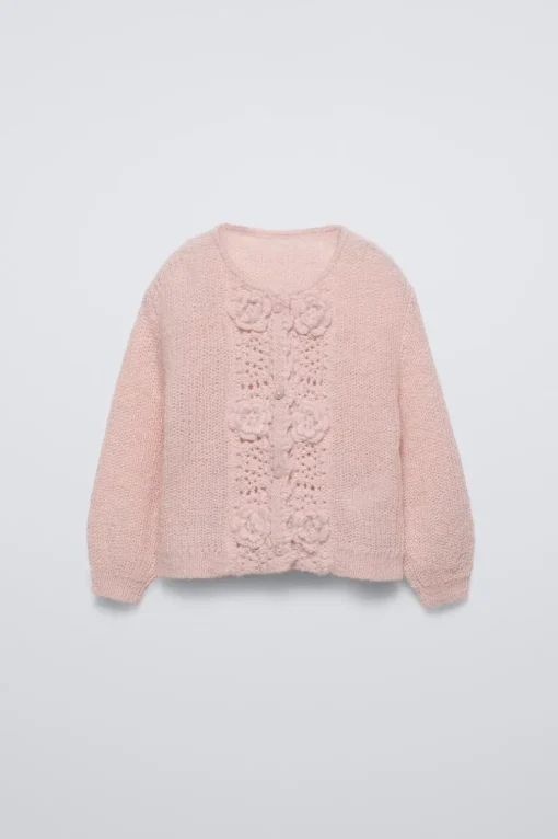 CHAQUETA PUNTO FLORES