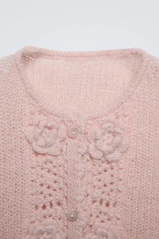 CHAQUETA PUNTO FLORES