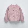 CHAQUETA PUNTO FLORES BORDADAS