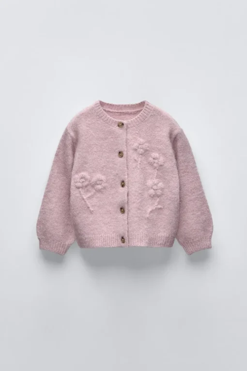 CHAQUETA PUNTO FLORES BORDADAS