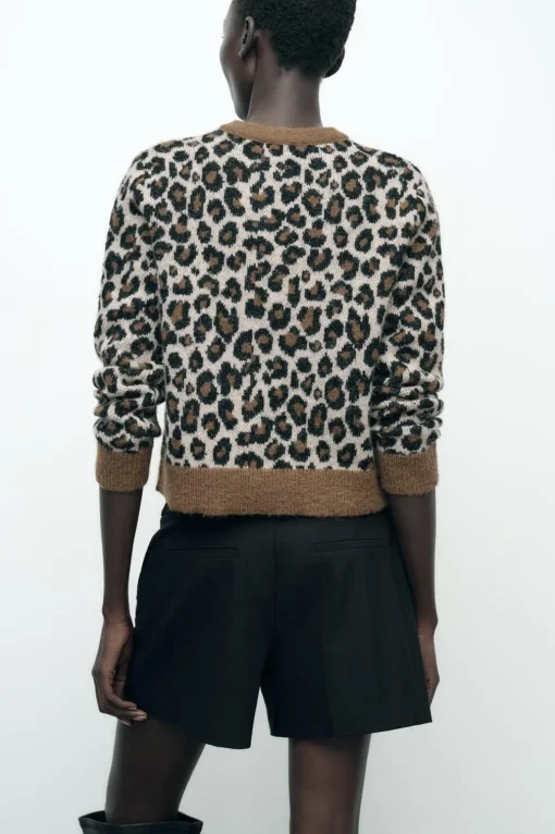 CHAQUETA PUNTO JACQUARD ANIMAL