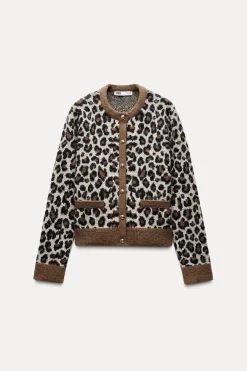 CHAQUETA PUNTO JACQUARD ANIMAL