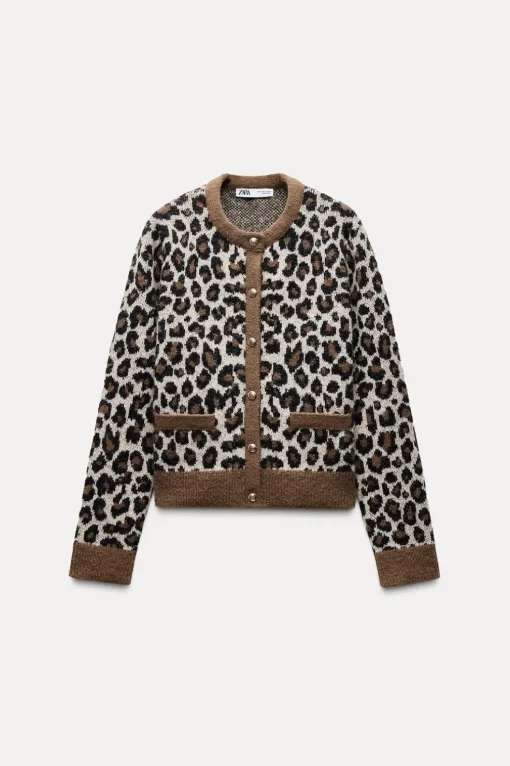 CHAQUETA PUNTO JACQUARD ANIMAL