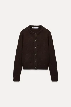 CHAQUETA PUNTO LISO CON CASHMERE