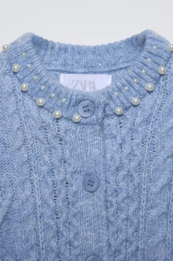 CHAQUETA PUNTO PERLAS