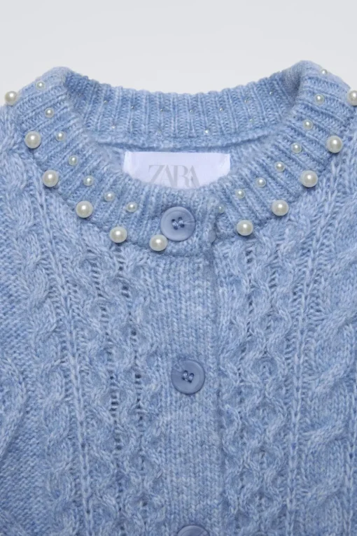 CHAQUETA PUNTO PERLAS