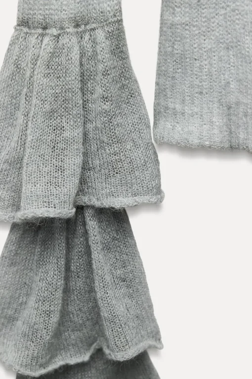 CHAQUETA VOLANTES CON ALPACA Y LANA