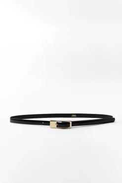 CINTURÓN FINO HEBILLA RECTANGULAR
