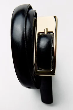CINTURÓN FINO HEBILLA RECTANGULAR