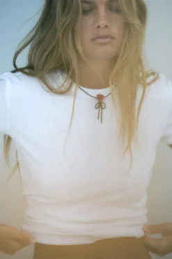 COLLAR ABALORIOS FLOR