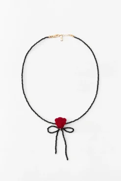 COLLAR ABALORIOS FLOR