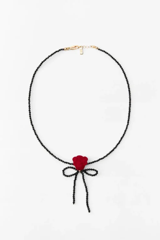 COLLAR ABALORIOS FLOR