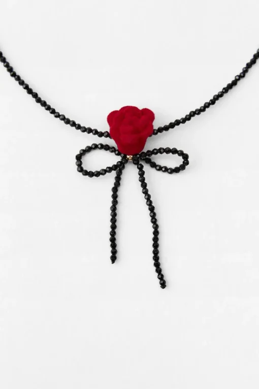COLLAR ABALORIOS FLOR