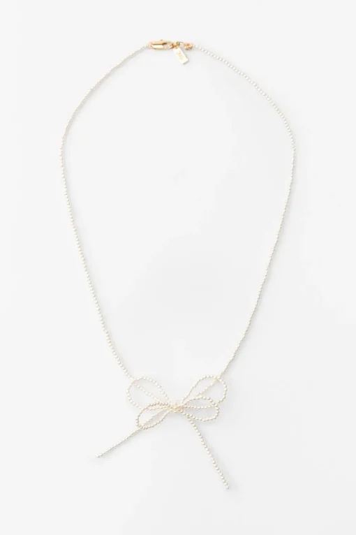 COLLAR LAZO PERLAS