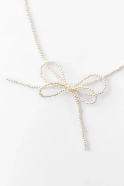 COLLAR LAZO PERLAS