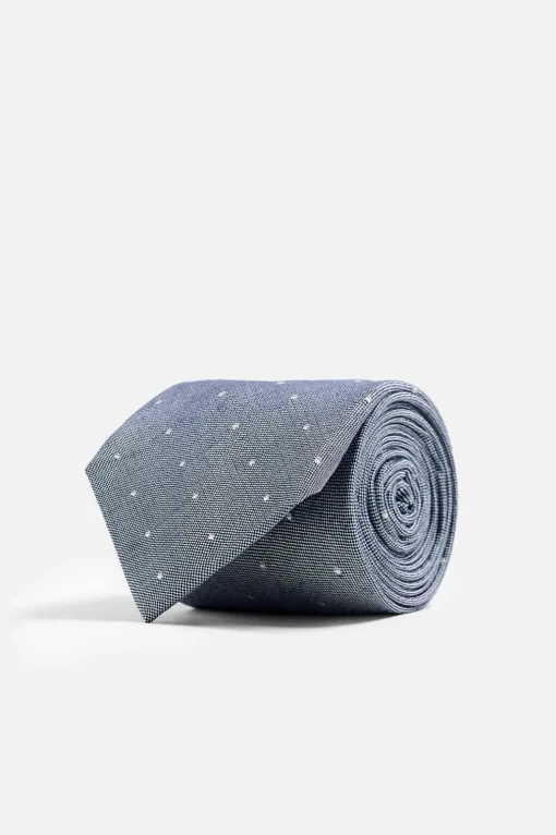 CORBATA SEDA - ALGODÓN LUNARES