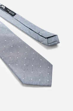 CORBATA SEDA - ALGODÓN LUNARES