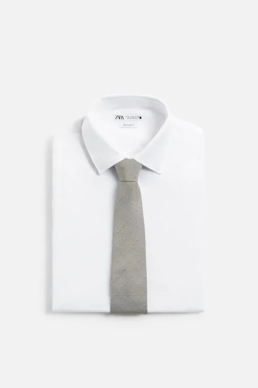 CORBATA SEDA - ALGODÓN PUNTOS