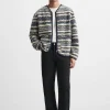 CÁRDIGAN CREMALLERA JACQUARD
