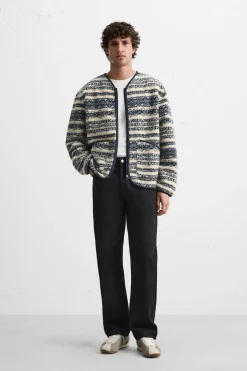 CÁRDIGAN CREMALLERA JACQUARD