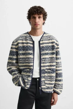 CÁRDIGAN CREMALLERA JACQUARD
