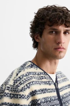 CÁRDIGAN CREMALLERA JACQUARD