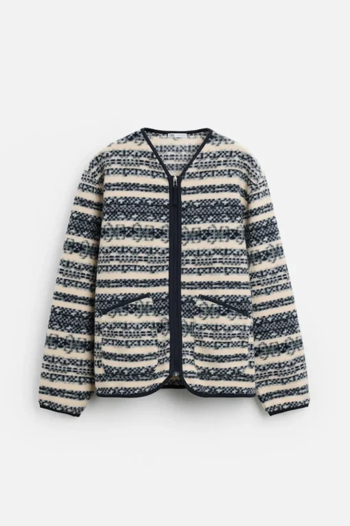 CÁRDIGAN CREMALLERA JACQUARD