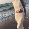 FALDA CANALÉ CROCHET