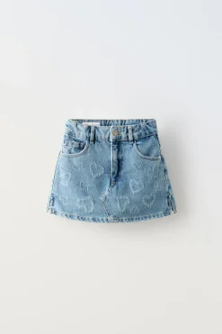 FALDA DENIM CORAZONES