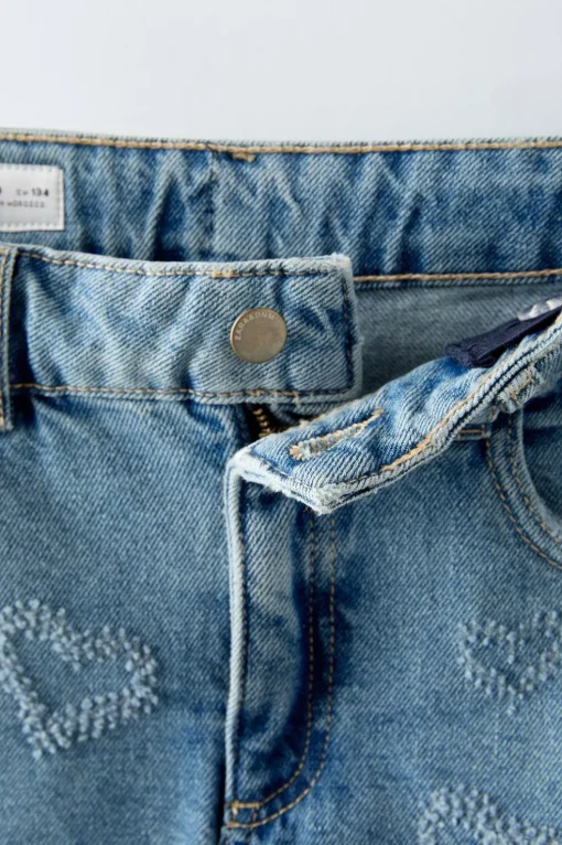 FALDA DENIM CORAZONES