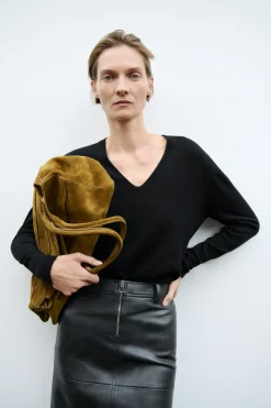 FALDA EFECTO PIEL CREMALLERA ZW COLLECTION