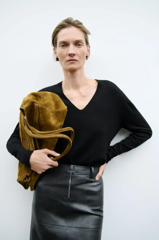 FALDA EFECTO PIEL CREMALLERA ZW COLLECTION
