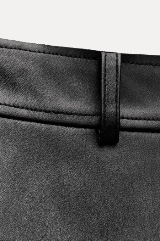 FALDA EFECTO PIEL CREMALLERA ZW COLLECTION