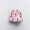 FALDA GLOBO ESTAMPADA
