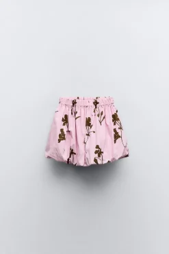 FALDA GLOBO ESTAMPADA